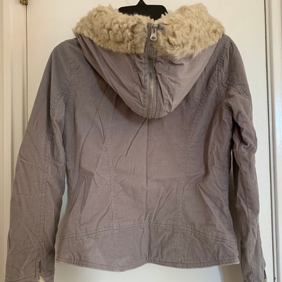 Faux Fur Jacket with split hood - Picture 2 of 6